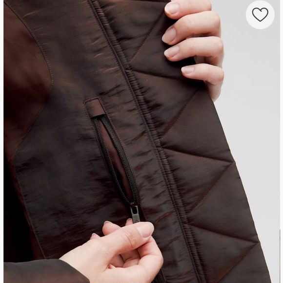NWT Lululemon Wunder Puff Down Jacket Iridescent Brown Winter Coat Womens Size 6 - Picture 7 of 16